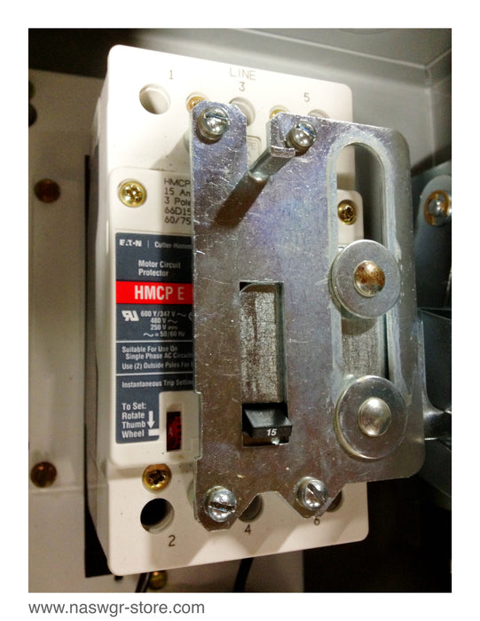 EATON Cutler Hammer ECN2201AHD Combination FVNR Starter with Breaker. Size 0 FVNR Combo Starter , HMCPE015E0C , AN16BN0