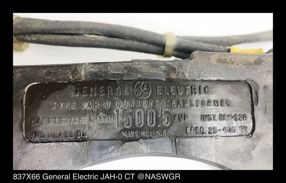 837X66 ~ GE 837X66 Current Transformer ~ Ratio: 1500:5