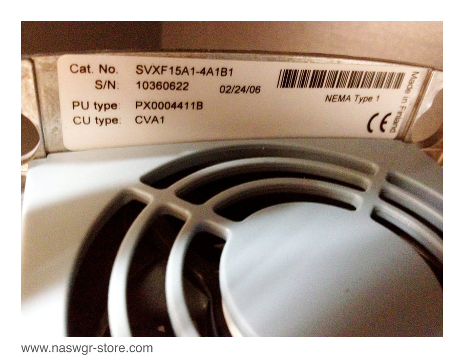 SVXF15A1-4A1B1  , HVX002A1-4A1B1 , EATON Cutler Hammer HVX9000 Drive ,  Unused Surplus , PN: SVXF15A1-4A1B1