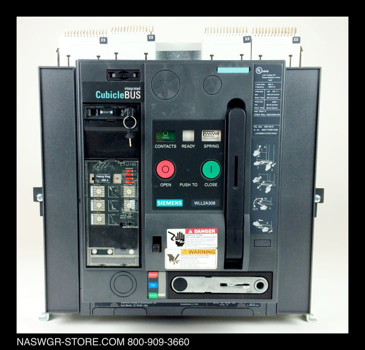 WLL2A308 ~ Siemens WLL2A308 / L2A308GCCAXCAXN Circuit Breaker 800 Amps
