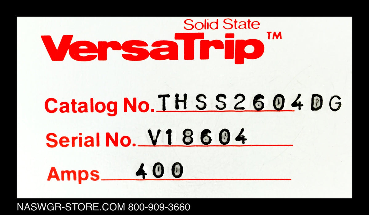 THSS2604DG ~ GE THSS2604DG Circuit Breaker PowerBreak 400 Amp ~ VersaTrip LSG