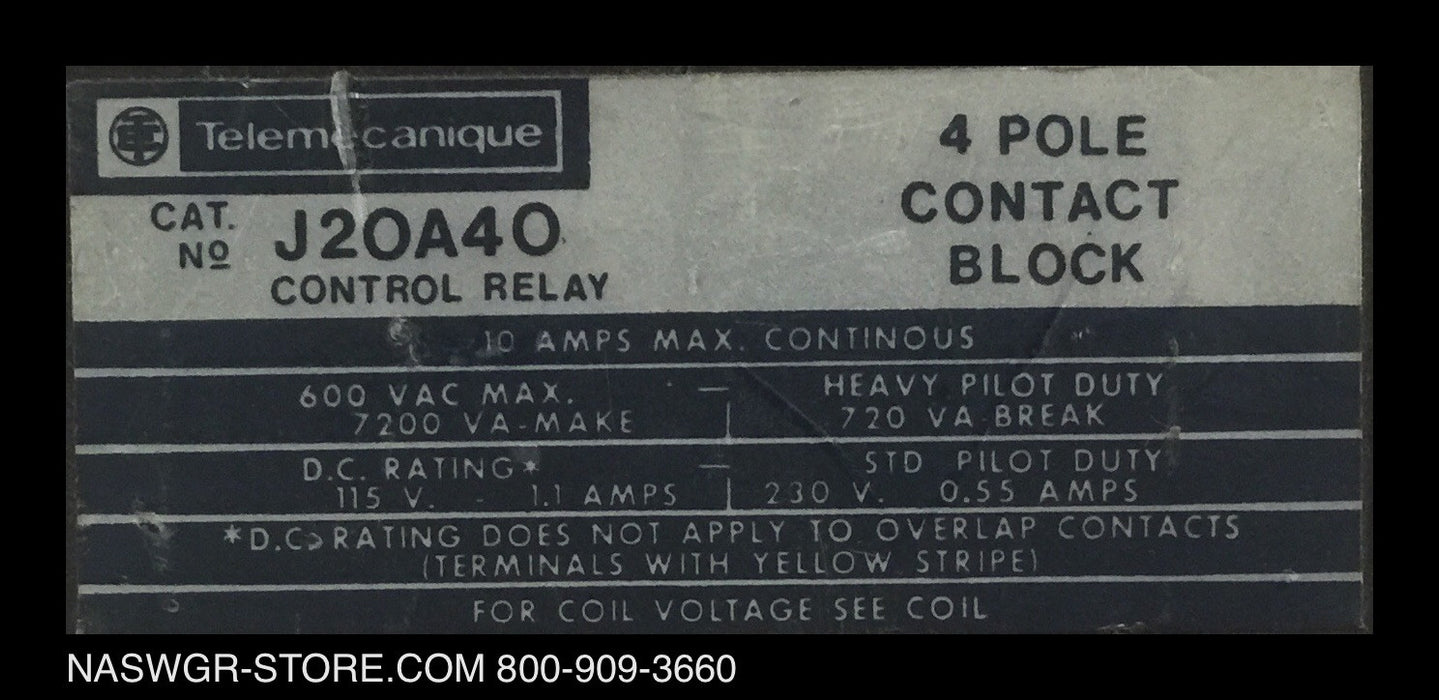 J2OA4O ~ Telemecanique J2OA4O Relay