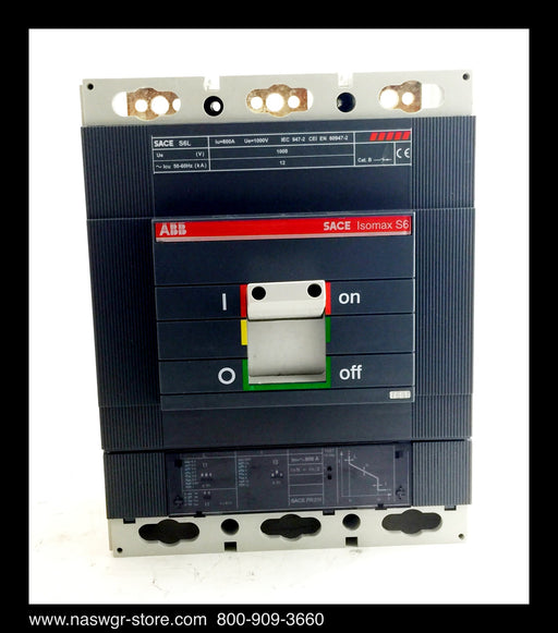 ABB SACE Isomax S6L800 Molded Case Circuit Breaker - 800 Amp - Unused