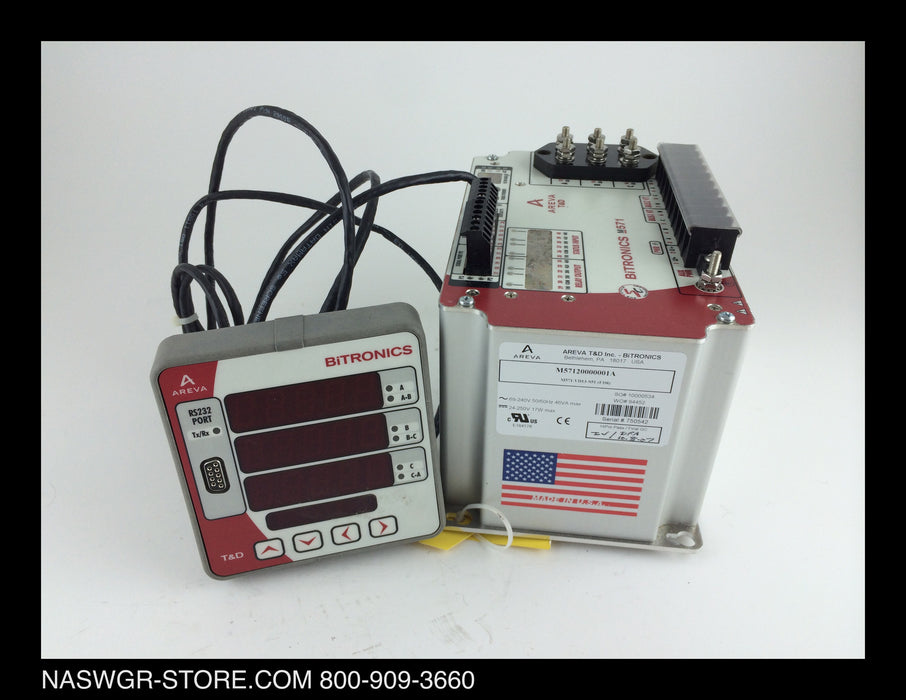 M57120000001A ~ Areva / BITRONICS M57120000001A Remote display with monitoring and recording IED for single line