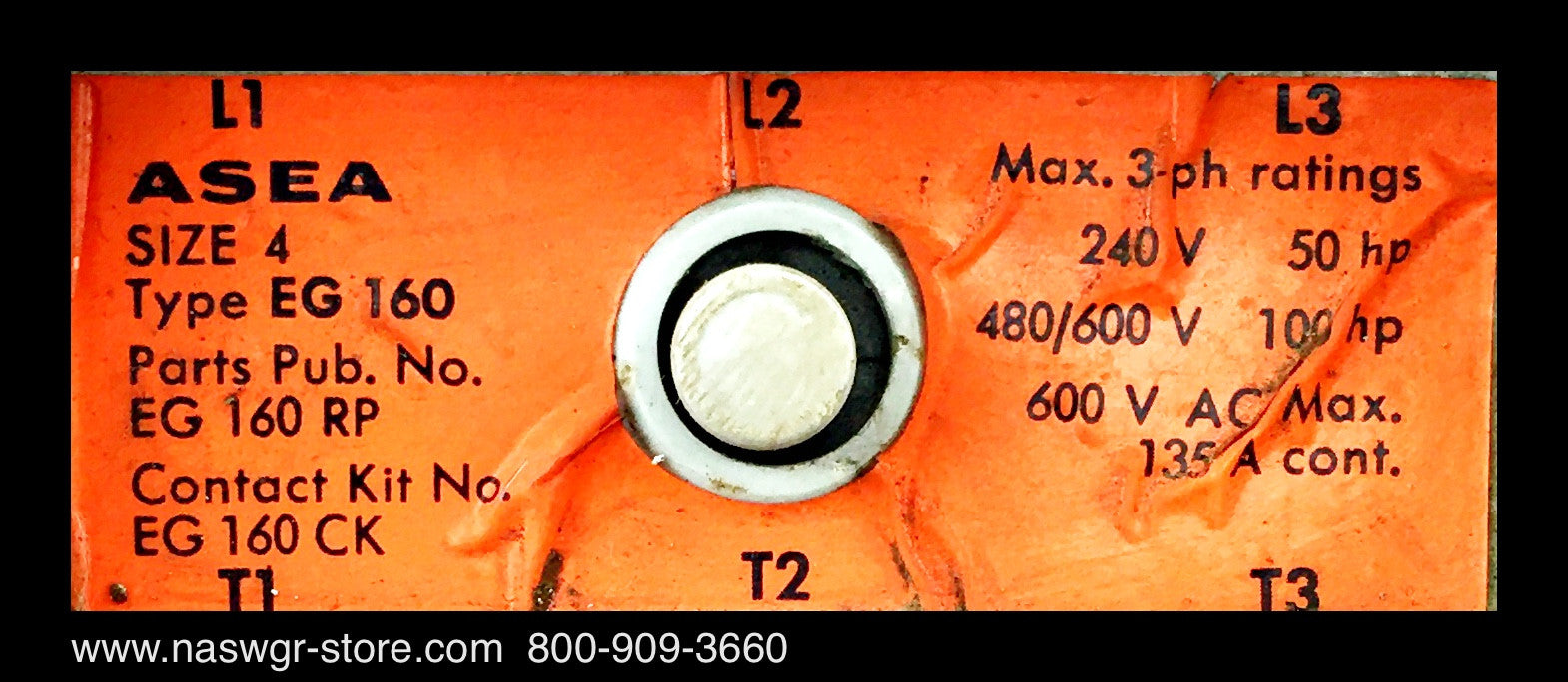 ASEA EG 160 Reversing Contactor - 135 Amp
