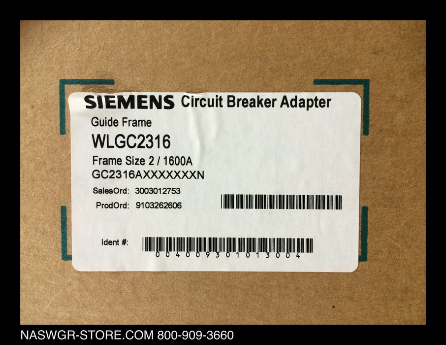 GC2316AXXXXXXXN ~ Siemens GC2316AXXXXXXXN Circuit Breaker Cradle for WLGC2316