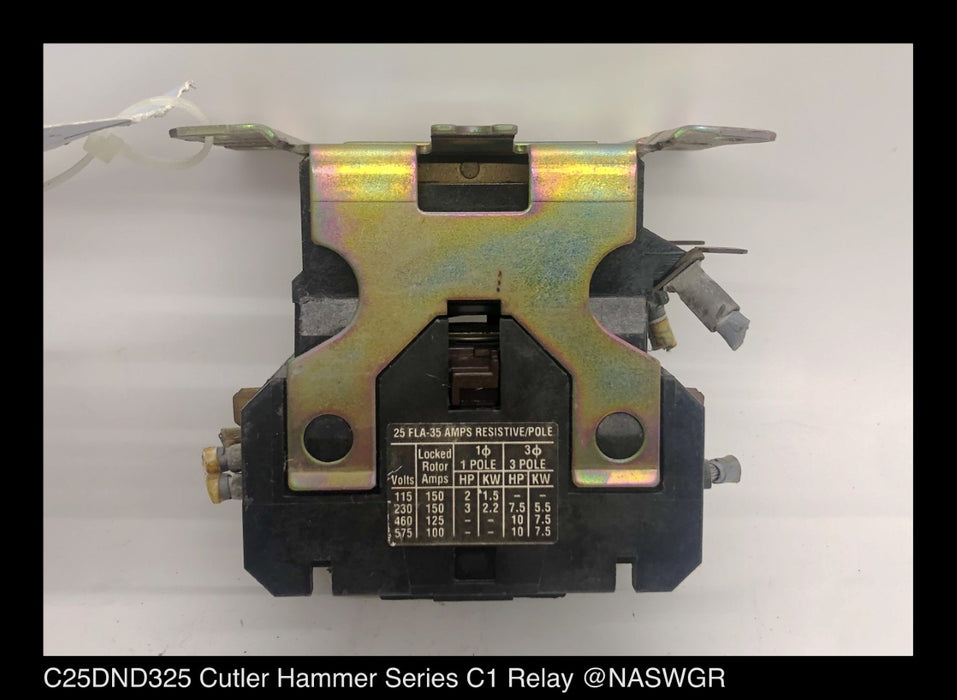 Eaton/Cutler Hammer C25DND325 Contactor ~ 25 Amp