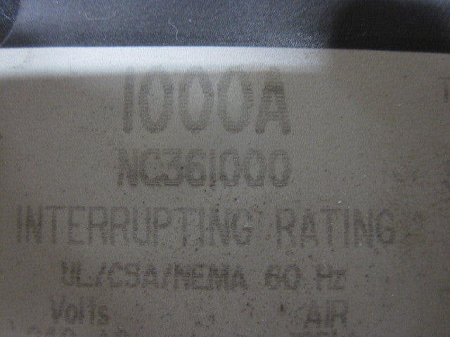 Square D NC361000 Molded Case Circuit Breaker - 1000 Amp