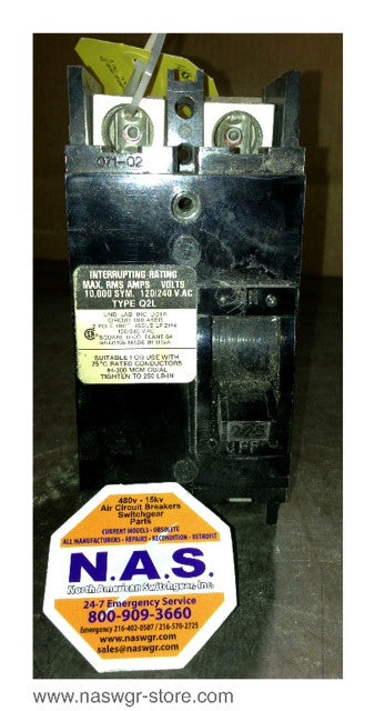 Square D Q2L2225 Molded Case Circuit Breaker - 225 Amp
