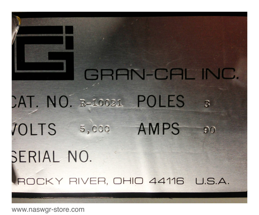 R-10021 , Gran-Cal Inc. R-10021 Splice Box / Junction Box , 3 Pole , 5000V , 90 A , PN: R10021