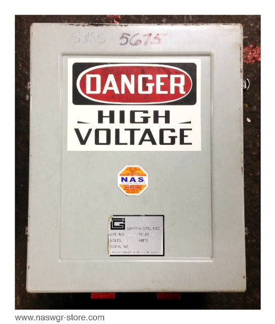 R-10021 , Gran-Cal Inc. R-10021 Splice Box / Junction Box , Broken Door , 3 Pole , 5000V , 90 A , PN: R10021