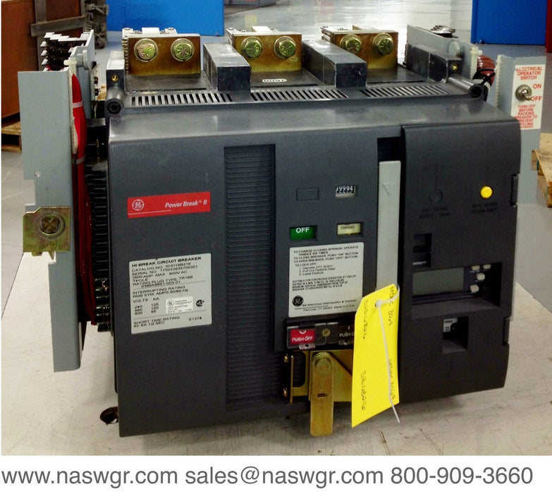 GE PowerBreak II SHD08B208 Circuit Breaker - 800 Amp