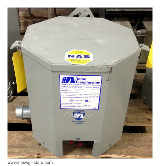 T-2-53516-3S , Acme T-2-53516-3S Transformer , General Purpose Transformer , Style: SR , Primary Volts: 240X480 w/FC Taps , Enclosure Type: 3R Outdoor , Insulation System: X-3221-L , PN: T-2-53516-3S