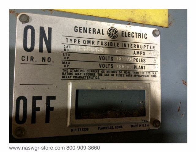 THPS365 - GE THPS365 Fusible Switch 400 Amps