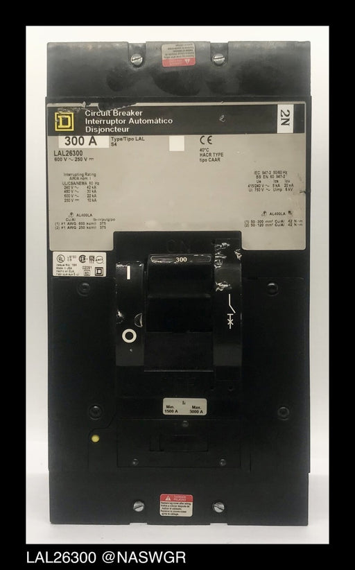 Square D LAL26300 Molded Case Circuit Breaker ~ 300 Amp