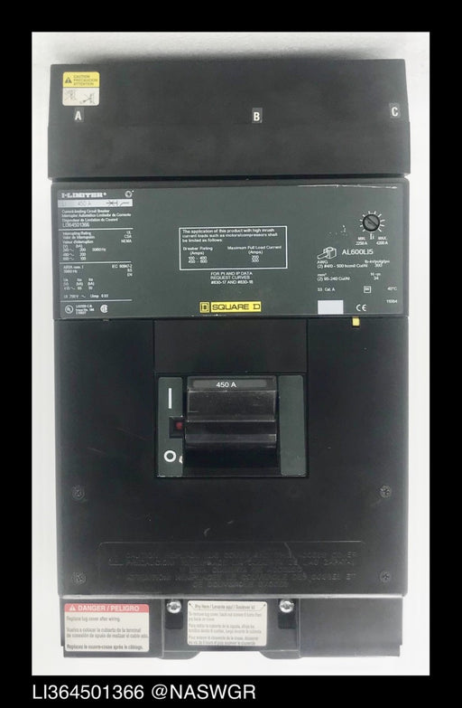 Square D LI364501366 Molded Case Circuit Breaker ~ 450 Amp