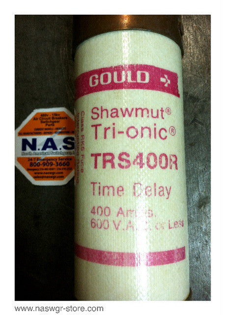 Gould Shawmut Tri-onic Time-Delay Fuse 400A, 600VAC - PN: TRS400R