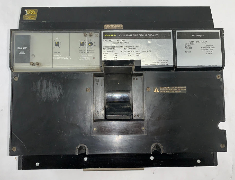 Square D NE1236LI Molded Case Circuit Breaker -1200 Amp